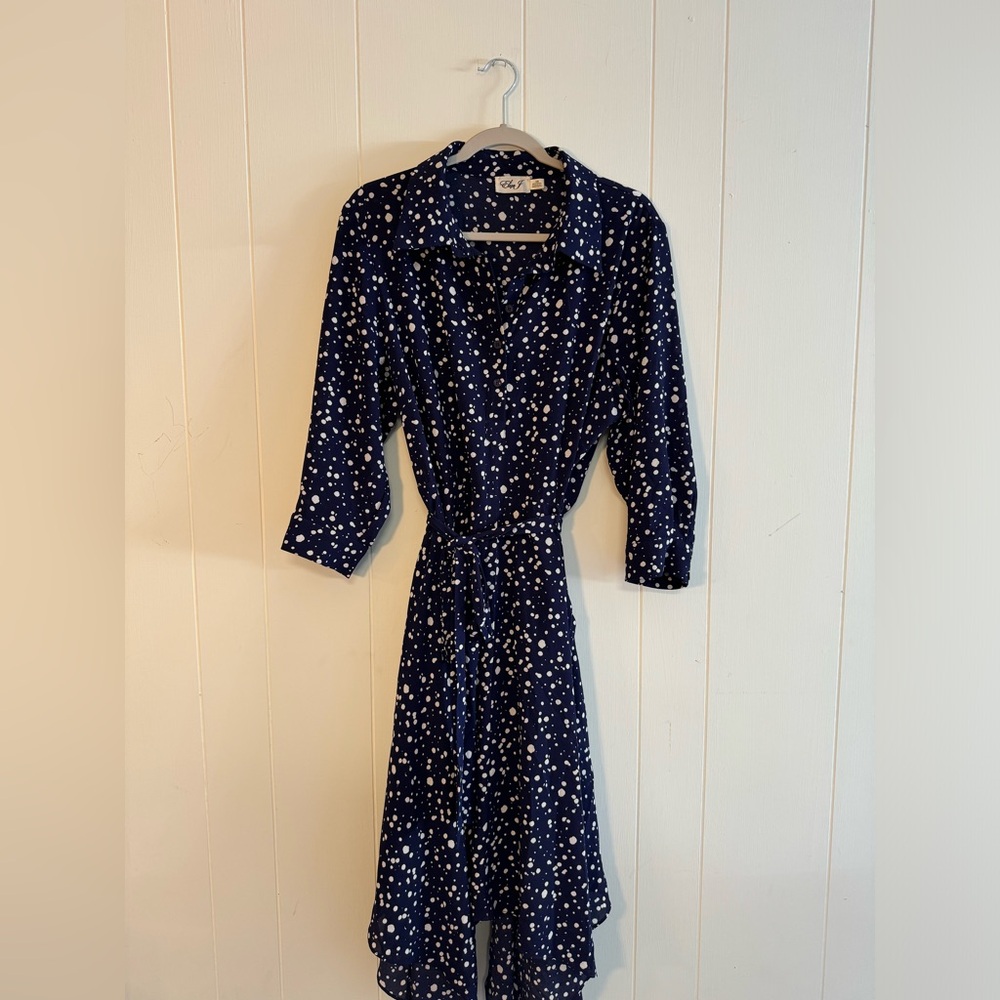 Eliza J, size 16W, Navy Blue Dress